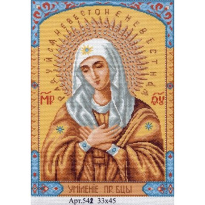 Рисунок на канве МАТРЕНИН ПОСАД арт.37х49 - 0542 Икона Умиление