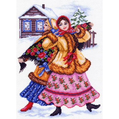 Рисунок на канве МАТРЕНИН ПОСАД арт.37х49 - 1465 Русские пляски