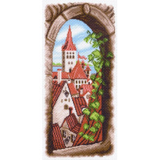 Рисунок на канве МАТРЕНИН ПОСАД арт.24х47 - 1500 Вид из окна