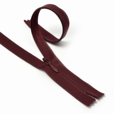 Молния MaxZipper пласт. потайная №3 20см н/р цв.F181 т.бордо уп.50шт