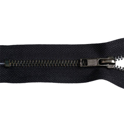 Молния MaxZipper джинсовая оксид №5, 18см н/р цв.F322 черный уп.50шт