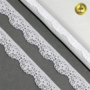 Кружево-стрейч KRUZHEVO арт.TBY.8031 шир.15мм цв.02 черный уп.5м