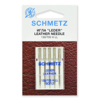 Иглы для бытовых швейных машин Schmetz для кожи 130/705H LL №80, уп.5 игл