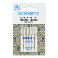 Иглы для бытовых швейных машин Schmetz стрейч 130/705H-S №75, уп.5 игл