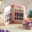 47425 Knit Pro Набор Deluxe Set укороченных съемных спиц для вязания Zing, алюминий, 8 видов спиц (новый дизайн арт.47409)