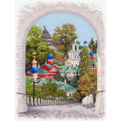 Рисунок на канве МАТРЕНИН ПОСАД арт.37х49 - 1644 Псково - Печерская лавра