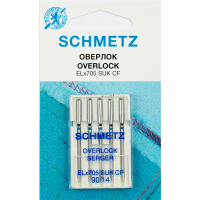 Иглы для бытовых швейных машин Schmetzоверлок ELx705 SUK CF №90, уп.5 игл