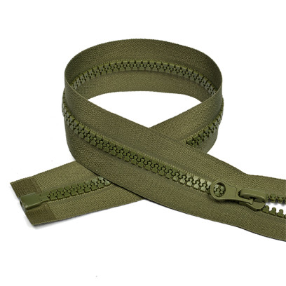 Молния MaxZipper трактор №5 1 замок усил.зв., 80см, цв.F327 оливковый. уп.10шт