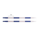 42126 Knit Pro Спицы съемные для вязания SmartStix 4,5мм для длины тросика 28-126см, алюминий, серебристый/иолит