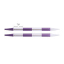 42131 Knit Pro Спицы съемные для вязания SmartStix 7мм для длины тросика 28-126см, алюминий, серебристый/аметистовый