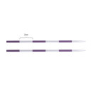 42144 Knit Pro Спицы съемные для вязания SmartStix 3,75мм для длины тросика 20см, алюминий, серебристый/аметистовый