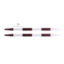 42149 Knit Pro Спицы съемные для вязания SmartStix 6мм для длины тросика 20см, алюминий, серебристый/фиолетовый бархат