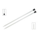 45232 Knit Pro Спицы прямые для вязания Basix Aluminum 6мм/35см, алюминий, серебристый, 2шт