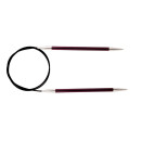 47193 Knit Pro Спицы круговые для вязания Zing 6мм/120см, алюминий, фиолетовый бархат