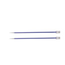 47298 Knit Pro Спицы прямые для вязания Zing 3,75мм/35см, алюминий, аметистовый, 2шт