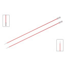 47304 Knit Pro Спицы прямые для вязания Zing 6,5мм/35см, алюминий, коралловый, 2шт