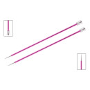 47308 Knit Pro Спицы прямые для вязания Zing 10мм/35см, алюминий, рубиновый, 2шт