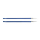 47524 Knit Pro Спицы съемные для вязания Zing 4,5мм для длины тросика 20см, алюминий, иолит (фиолетовый), 2шт