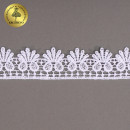 Кружево гипюр арт.TBY.C01330B шир.38мм цв.01 белый уп.13,25м