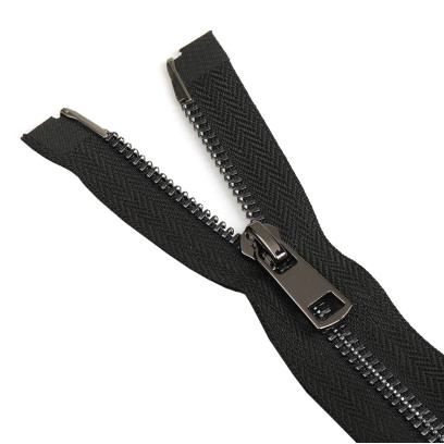 Молния MaxZipper мет. Титан №5 черный никель 60см цв.F322 черный уп.1 шт