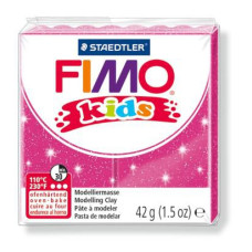 FIMO kids полимерная глина для детей, уп. 42г цв.блестящий розовый, арт.8030-262