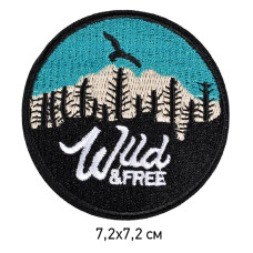 Термоаппликации арт.TBY-2213 Wild&Free 7,2х7,2см, уп.10шт.