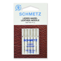 Иглы для бытовых швейных машин Schmetz для кожи 130/705H LL №110, уп.5 игл
