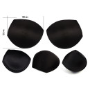 Чашечки корсетные TBY-01.03 с эффектом push-up р.75 цв. черный уп.1 пара