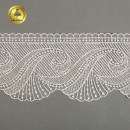 Кружево на сетке KRUZHEVO арт.TR.2107 шир.100мм цв.розовый уп.13,5м