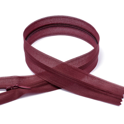 Молния MaxZipper пласт. потайная №3 20см н/р цв.F179 т.бордовый уп.50шт