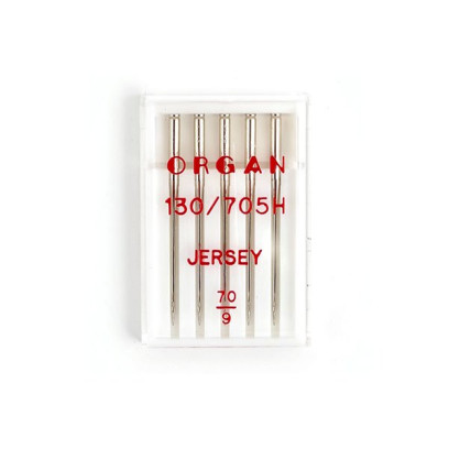 Иглы для бытовых швейных машин ORGAN джерси №70, уп.5 игл