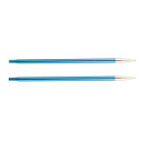47503 Knit Pro Спицы съемные для вязания Zing 4мм для длины тросика 28-126см, алюминий, сапфир (т.синий) 2шт