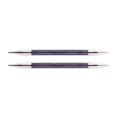 29260 Knit Pro Спицы съемные для вязания Royale 6,5мм для длины тросика 28-126см, ламинированная береза, фиолетовый, 2шт