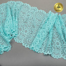 Кружево-стрейч KRUZHEVO арт.TBY.YSTL00839 шир.205мм цв.L422 тиффани уп.25м