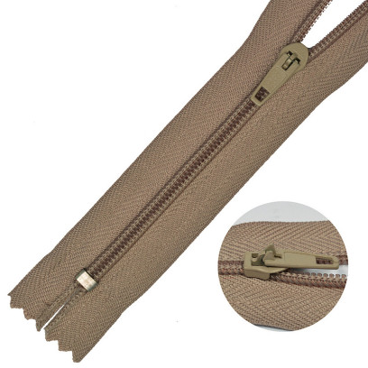 Молния MaxZipper брючная №4 замок полуавтомат, 20см н/р цв.F294 бежевый уп.100шт