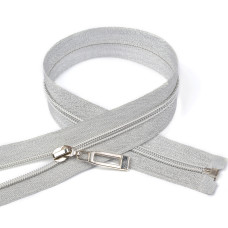 Молния MaxZipper спираль №5 декор. 60см тесьма св.серебро уп.50шт