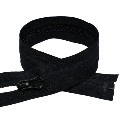 Молния MaxZipper пласт. спираль №7 скрытая 80см цв.F322 черный уп.50шт