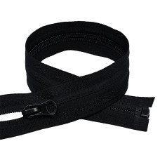 Молния MaxZipper пласт. спираль №7 скрытая 75см цв.F322 черный уп.50шт