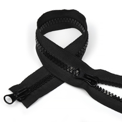 Молния MaxZipper трактор №8 2 замка усил.зв., 95см, цв.F322 черный уп.50шт