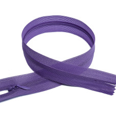 Молния MaxZipper пласт. потайная №3 20см н/р цв.F192 фиолетовый уп.50шт