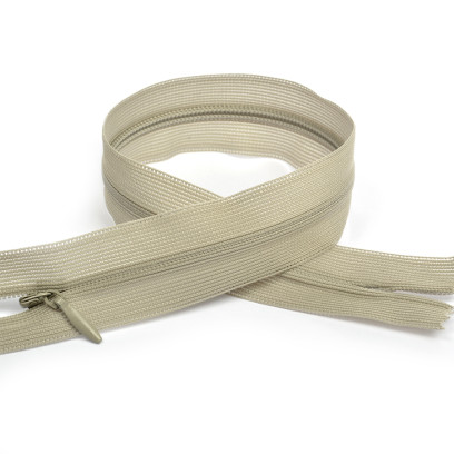 Молния MaxZipper пласт. потайная №3 20см н/р цв.F310 св.серый уп.50шт