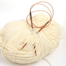 31087 Knit Pro Спицы круговые для вязания Ginger 3,5мм/80см, дерево, коричневый