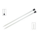 45205 Knit Pro Спицы прямые для вязания Basix Aluminum 4,5мм/25см, алюминий, серебристый 2 шт.