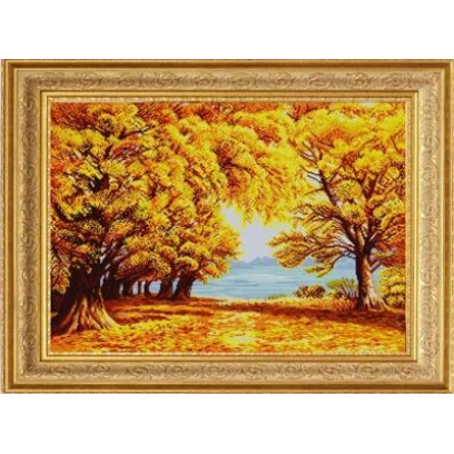 Рисунок на ткани (Бисер) КОНЁК арт. 1390 Осенняя тишина 45х60 см