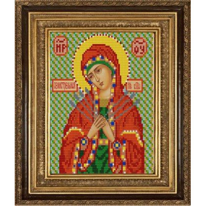 Рисунок на ткани (Бисер) КОНЁК арт. 9125 Богородица Семистрельная 15х18 см