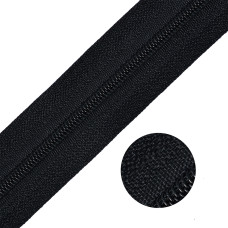 Молния MaxZipper рулонная СП#3 цв.F322 черный уп.200м