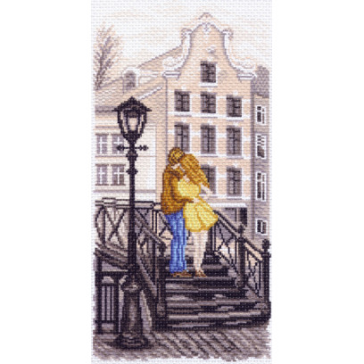 Рисунок на канве МАТРЕНИН ПОСАД арт.24х47 - 1515 Амстердам (мостик)