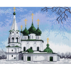 Рисунок на канве МАТРЕНИН ПОСАД арт.28х37 - 0691-1 Церковь Спаса-на-Городу
