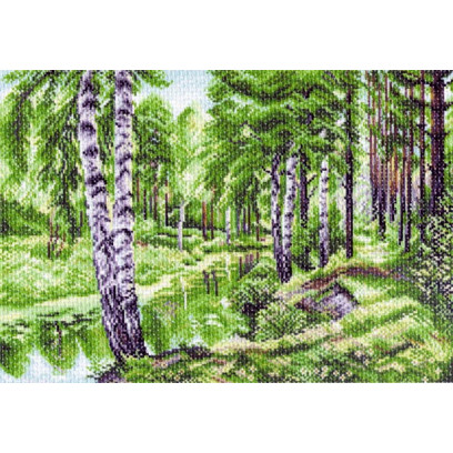 Рисунок на канве МАТРЕНИН ПОСАД арт.37х49 - 1228 Летний пейзаж