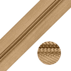 Молния MaxZipper рулонная спираль №5-N цв.F296 т. бежевый уп.200м